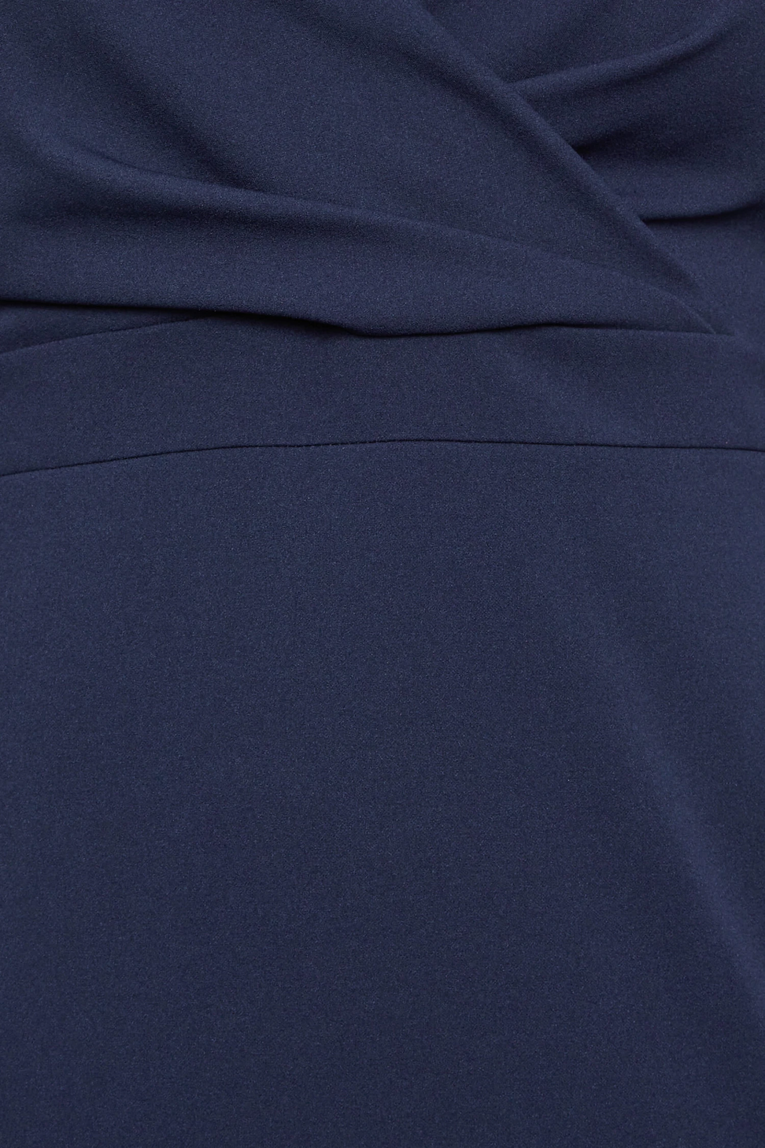 YOURS LONDON Curve Navy Blue Drop Shoulder Wrap Dress 4 YOURS LONDON Curve Navy Blue Drop Shoulder Wrap Dress - Image 4