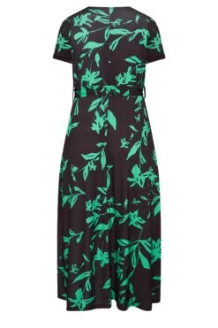 YOURS Curve Green V-Neck Floral Wrap Dress -JOICY Clothing Shop 0234a19a fca4 4e 302156 Y