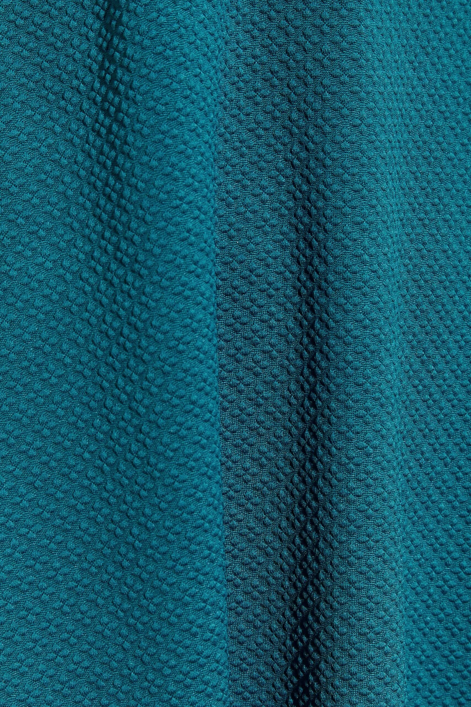 YOURS Curve Teal Blue Ruffle Hem Mini Dress 4 YOURS Curve Teal Blue Ruffle Hem Mini Dress - Image 4