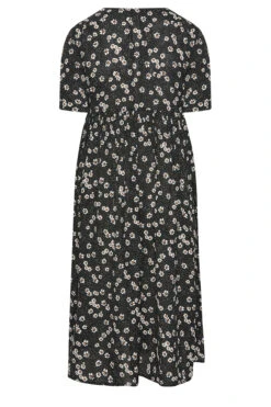 YOURS Curve Black Daisy Print Smock Dress -JOICY Clothing Shop 0686d350 dbc7 45 137364 Y