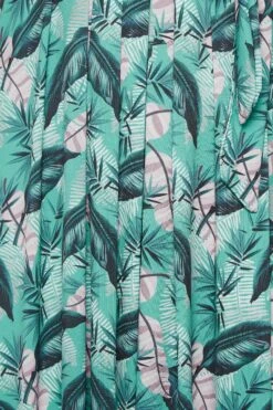 YOURS Curve Light Blue Leaf Print Maxi Wrap Dress -JOICY Clothing Shop 06c69217 9732 4e 302161 Z