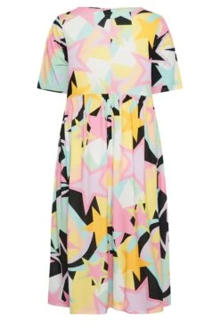 LIMITED COLLECTION Curve Black & Pink Star Print Midaxi Smock Dress -JOICY Clothing Shop 070b97fd bf18 45 215705 Y