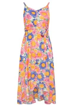 LIMITED COLLECTION Curve Pink Floral Frill Hem Midaxi Dress 10 LIMITED COLLECTION Curve Pink Floral Frill Hem Midaxi Dress -JOICY Clothing Shop 09192b0e 63ff 45 215497 X