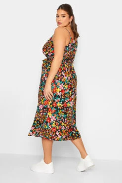 LIMITED COLLECTION Curve Black Floral Strappy Wrap Dress -JOICY Clothing Shop 0a9cae59 f2f7 44 215498 C