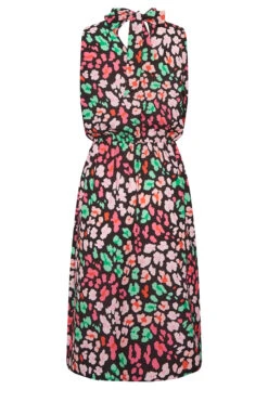 YOURS PETITE Curve Black Animal Print Halter Neck Dress -JOICY Clothing Shop 0dffce73 aa1d 40 174499 Y