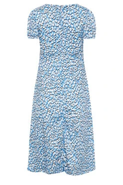 YOURS PETITE Curve Blue & White Animal Print Midi Dress -JOICY Clothing Shop 0e574890 aa30 4d 174597 Y
