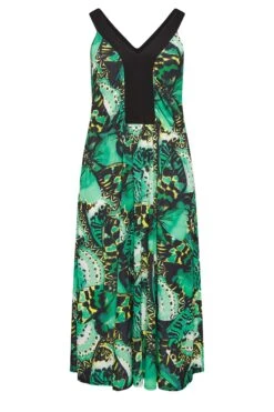 YOURS LONDON Curve Green Butterfly Print Maxi Dress -JOICY Clothing Shop 0fb9241b a094 40 162185 X