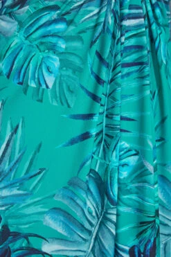YOURS LONDON Curve Blue Tropical Print Knot Front Maxi Dress -JOICY Clothing Shop 118a4218 6e61 48 161331 Z