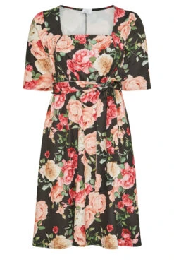 YOURS LONDON Curve Black Floral Print Square Neck Dress 12 YOURS LONDON Curve Black Floral Print Square Neck Dress -JOICY Clothing Shop 129f5a41 23b5 4b 161792 X