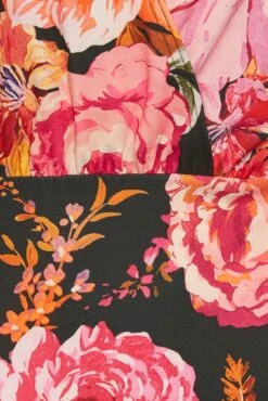 YOURS PETITE Curve Black Floral Wrap Midi Dress 9 YOURS PETITE Curve Black Floral Wrap Midi Dress -JOICY Clothing Shop 12dc6d8a d85b 44 174574 Z