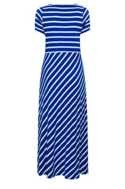 YOURS Curve Blue Stripe Swing Maxi Dress -JOICY Clothing Shop 154bf764 ce7a 48 301020 Y