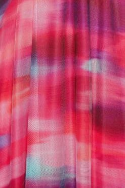 YOURS LONDON Curve Pink Abstract Print Mesh Wrap Dress -JOICY Clothing Shop 15614e0c f18f 43 162121 Z