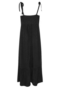 YOURS Curve Black Broderie Anglaise Maxi Dress -JOICY Clothing Shop 1bb922c9 2272 44 137537 Y
