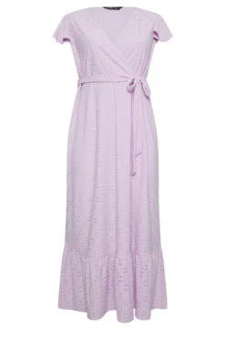 YOURS Curve Lilac Purple Broderie Anglaise Maxi Dress -JOICY Clothing Shop 1bf492ae 519b 44 137558 X