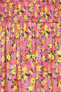 LIMITED COLLECTION Curve Pink Ditsy Print Midaxi Dress -JOICY Clothing Shop 1d46adc0 ea29 42 215540 Z