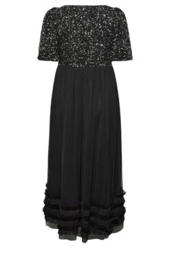 LUXE Curve Black Sequin Sweetheart Ruffle Maxi Dress 11 LUXE Curve Black Sequin Sweetheart Ruffle Maxi Dress -JOICY Clothing Shop 1df3de03 40dc 47 161991 Y