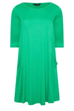 YOURS Curve Green Drape Pocket Dress -JOICY Clothing Shop 1f91ba2b 92f4 4a 301912 X