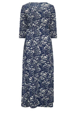 YOURS Curve Navy Blue Floral Print Maxi Dress -JOICY Clothing Shop 2356bb11 c681 4d 301892 Y