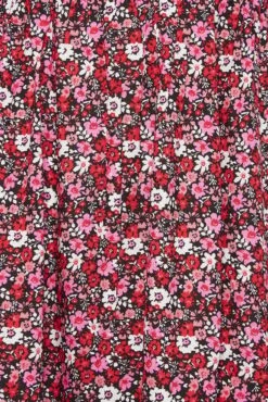 YOURS Curve Pink Floral Shirred Bardot Mini Dress -JOICY Clothing Shop 23689971 71c6 47 137465 Z