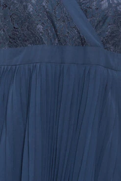 YOURS LONDON Curve Navy Blue Lace Wrap Pleated Midi Dress -JOICY Clothing Shop 2588c218 cf40 48 161898 Z