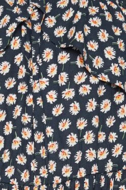 LIMITED COLLECTION Curve Navy Blue Daisy Print Cold Shoulder Dress -JOICY Clothing Shop 26614bdf b3c6 4e 215642 Z