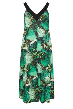 YOURS LONDON Curve Green Butterfly Print Maxi Dress -JOICY Clothing Shop 27440d0a 5b76 46 162185 Y