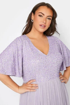 LUXE Curve Lilac Purple Sequin Hand Embellished Maxi Dress -JOICY Clothing Shop 27b0cc09 e38b 49 161154 E
