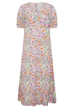 YOURS PETITE Curve Pink Floral Print Tea Dress -JOICY Clothing Shop 28d74efe 064c 4f 174568 X