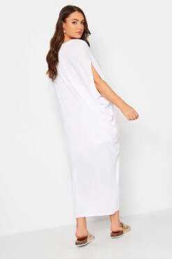 YOURS Curve White Double Layered Midi Dress -JOICY Clothing Shop 297cccc7 d61d 44 302166 C