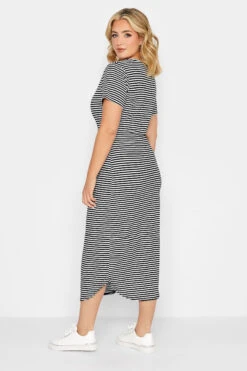 YOURS PETITE Curve Black Stripe Midaxi Dress -JOICY Clothing Shop 2a3d8113 2af6 44 174425 C