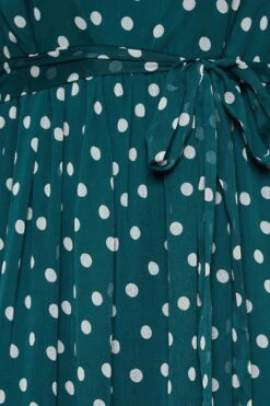 YOURS LONDON Curve Green Polka Dot Ruffle Maxi Dress -JOICY Clothing Shop 2b7a518b 9cc8 44 162209 Z