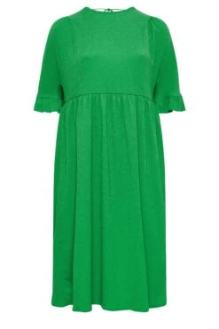 YOURS Curve Green Textured Smock Midi Dress 12 YOURS Curve Green Textured Smock Midi Dress -JOICY Clothing Shop 2c231416 011c 45 137507 X