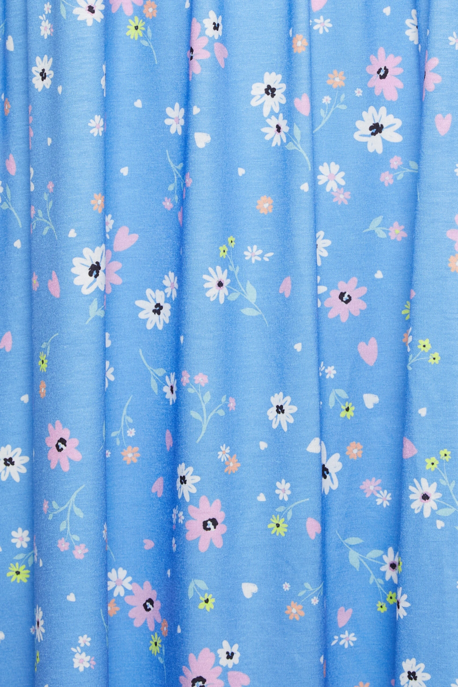 LIMITED COLLECTION Curve Blue Ditsy Print Frill Sleeve Maxi Dress 4 LIMITED COLLECTION Curve Blue Ditsy Print Frill Sleeve Maxi Dress - Image 4