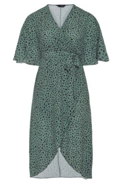 YOURS LONDON Curve Green Dalmatian Print Midi Wrap Dress 10 YOURS LONDON Curve Green Dalmatian Print Midi Wrap Dress -JOICY Clothing Shop 2f97043c dd3b 47 157867 F
