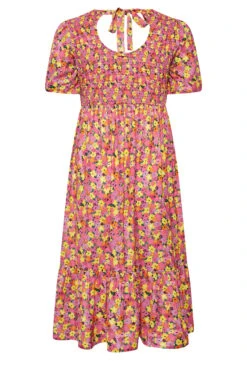 LIMITED COLLECTION Curve Pink Ditsy Print Midaxi Dress -JOICY Clothing Shop 314d4599 7cdb 43 215540 Y