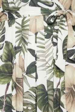 YOURS Curve White Tropical Leaf Print Wrap Dress -JOICY Clothing Shop 3674cb23 f392 4d 301990 Z