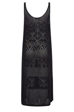 YOURS Curve Black Crochet Midaxi Dress -JOICY Clothing Shop 378896da 2655 41 192857 YR
