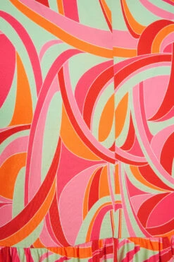 LIMITED COLLECTION Curve Bright Pink Abstract Print Midaxi Smock Dress -JOICY Clothing Shop 390500ba ed77 4a 213732 S