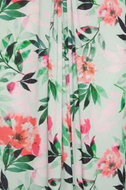 YOURS LONDON Curve Green Floral Print Knot Front Maxi Dress -JOICY Clothing Shop 3bbe823f 97c3 40 162141 Z