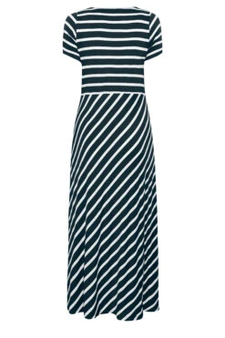 YOURS Curve Navy Blue Stripe Print Swing Dress -JOICY Clothing Shop 3eac1378 59d6 43 301021 Y