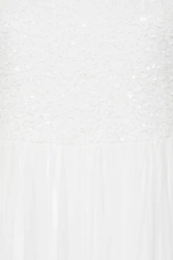 LUXE Curve White Sequin Hand Embellished Bridal Maxi Dress 9 LUXE Curve White Sequin Hand Embellished Bridal Maxi Dress -JOICY Clothing Shop 4133a50f 12f5 40 161987 Z