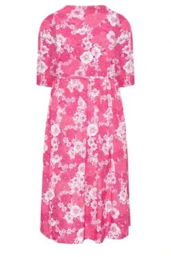 LIMITED COLLECTION Curve Pink Floral Wrap Midaxi Dress 15 LIMITED COLLECTION Curve Pink Floral Wrap Midaxi Dress -JOICY Clothing Shop 41cc4d50 86f1 4f 215505 Y