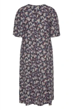 YOURS Curve Black Ditsy Print Side Split Midi Dress -JOICY Clothing Shop 4415f02d dc51 41 173812 Y