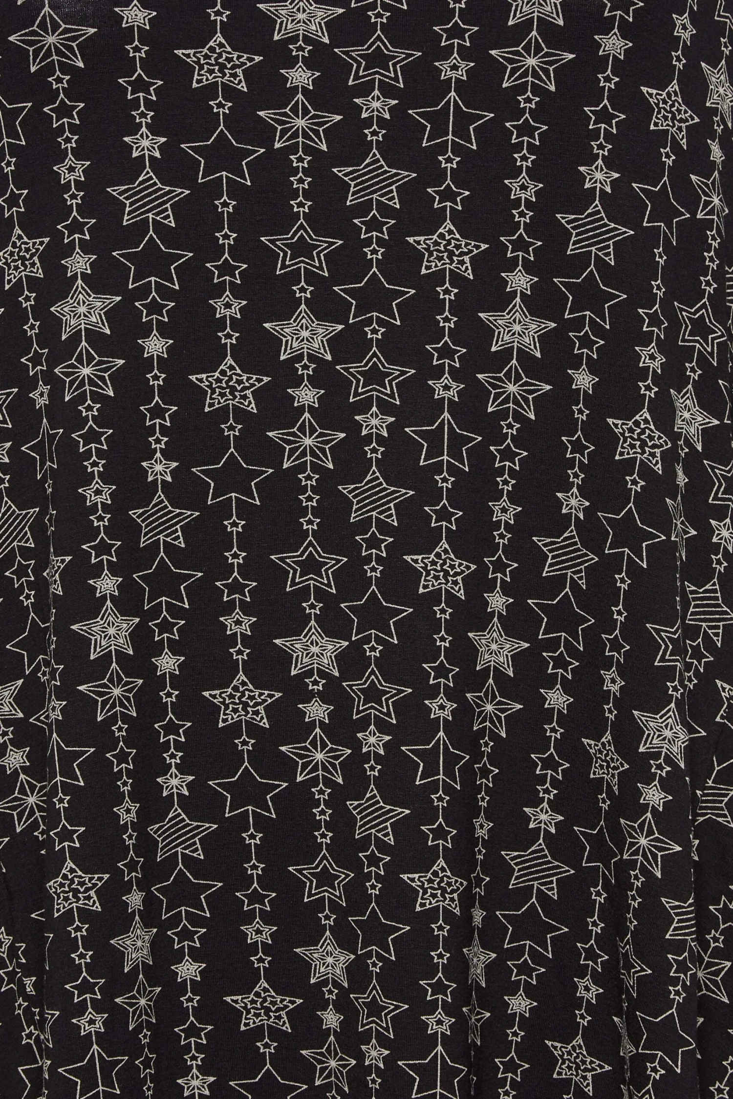 YOURS Curve Black Star Print Drape Pocket Mini Dress 4 YOURS Curve Black Star Print Drape Pocket Mini Dress - Image 4