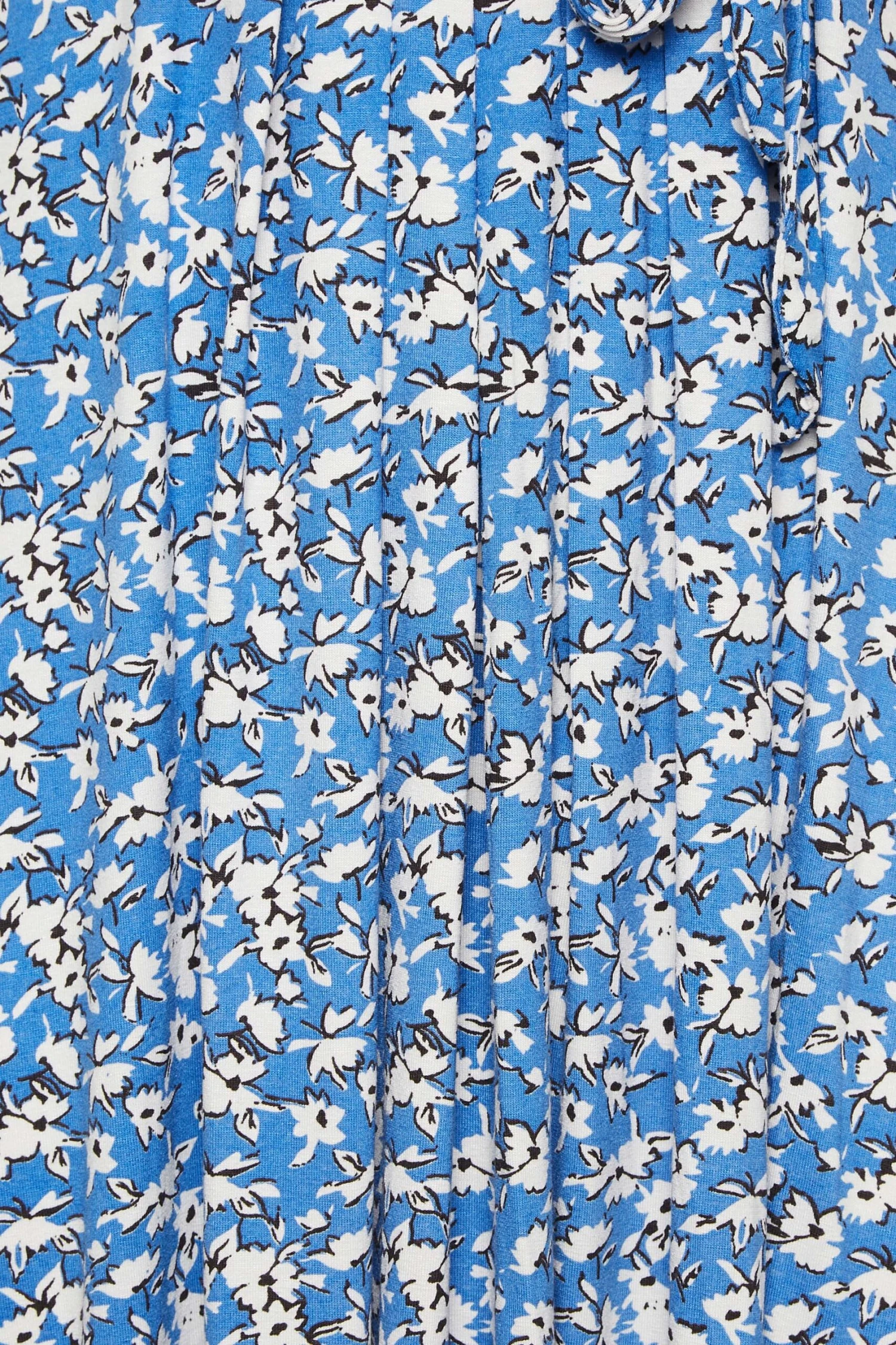 YOURS Curve Blue Ditsy Print Maxi Dress 4 YOURS Curve Blue Ditsy Print Maxi Dress - Image 4