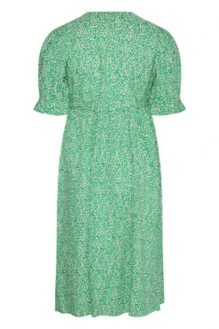 LIMITED COLLECTION Curve Green Ditsy Wrap Dress -JOICY Clothing Shop 472e45bd 9bf0 42 214397 Y