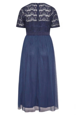 YOURS LONDON Curve Navy Blue Lace Chiffon Maxi Dress -JOICY Clothing Shop 49f89fca d83d 45 161007 BK