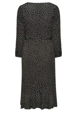 YOURS LONDON Curve Black Polkadot Ruffle Wrap Dress -JOICY Clothing Shop 4a9fcde8 6664 4f 161799 Y