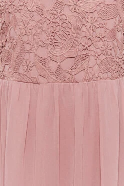 YOURS LONDON Curve Pink Lace Detail Chiffon Maxi Dress -JOICY Clothing Shop 4aae583e 1412 4f 161890 Z