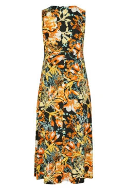 YOURS Curve Black & Orange Floral Maxi Dress -JOICY Clothing Shop 4af65dbe 5b6f 4e 300810 Y